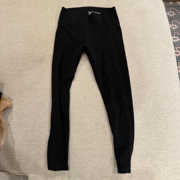 All In Motion Kids Black Recycled High-Waisted Leggings - Picture 1 of 2